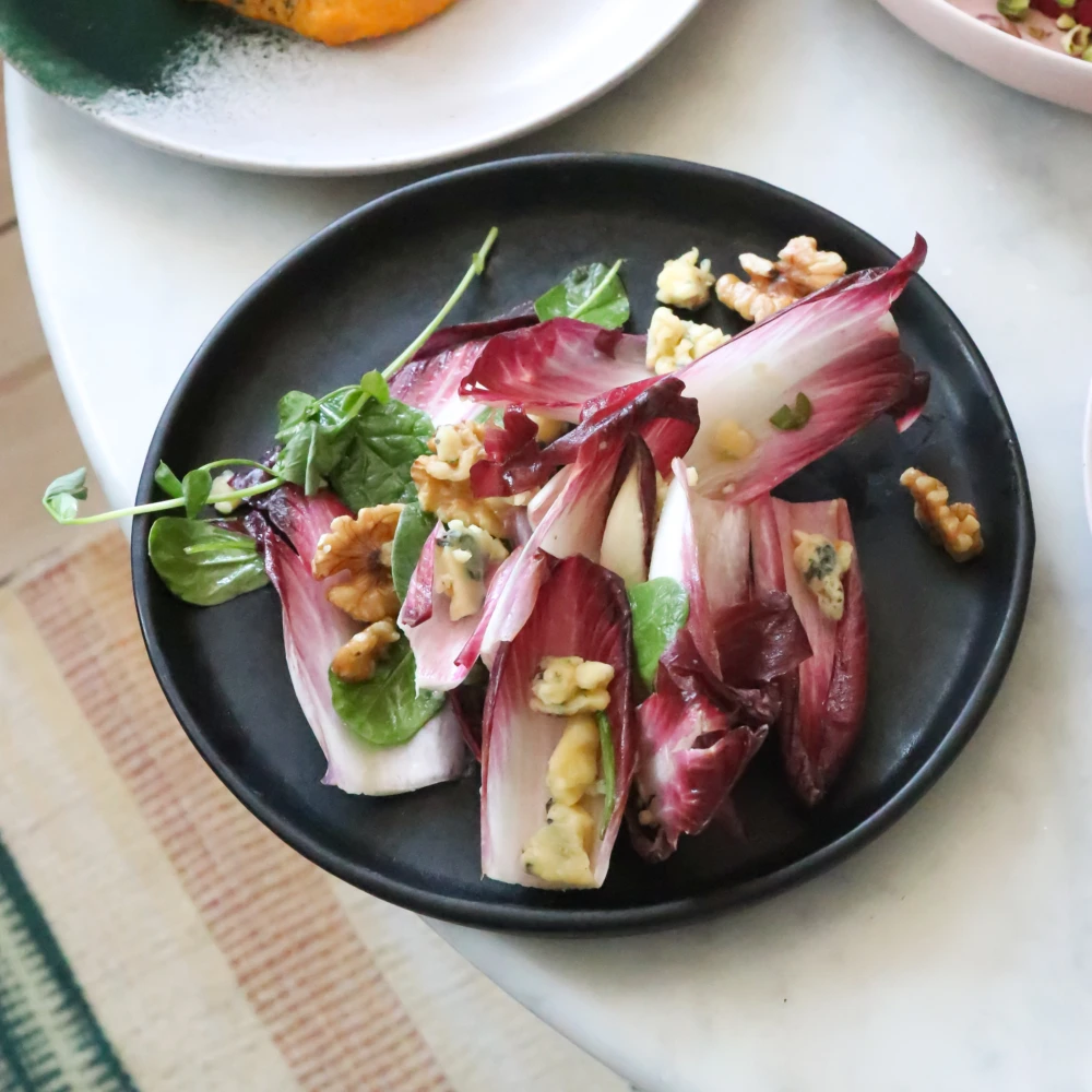 Recette d’endives, noix et roquefort